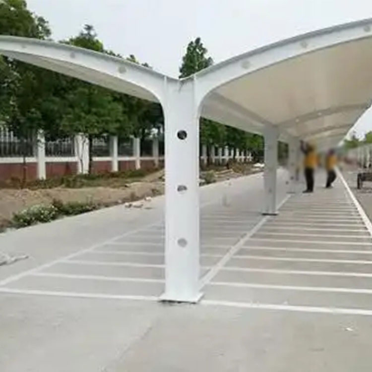 察布查尔锡伯膜结构电动车棚