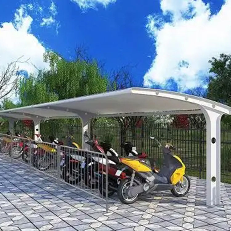 察布查尔锡伯膜结构电动车棚